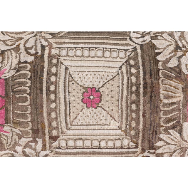 Traditional Antique Ukrainian Bessarabian Botanical Rug For Sale - Image 3 of 14