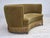 Danish 2-Seater Banana Sofa in Green Furniture Velour, 1970s For Sale - Image 3 of 18