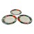 1990s Vitromaster Fruit Design Salad Plates- Set of 3 For Sale