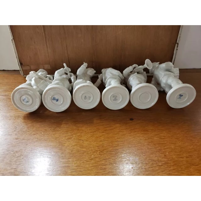 White 1960 Karl Heinz Klette Porcelain Orchestra Figurines - Six Piece Set For Sale - Image 8 of 8