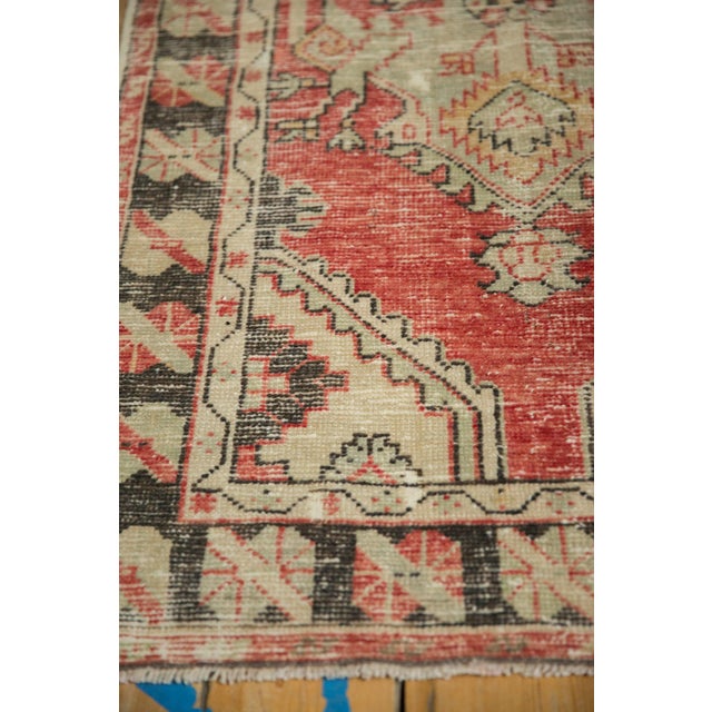 Traditional Vintage Distressed Oushak Rug Runner - 2'9" x 5'3" For Sale - Image 3 of 10