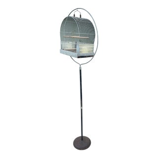 Mid Century Hendryx Bird Cage With Stand For Sale