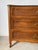 1960s Vintage French Provincial Louis XV Style Walnut & White Marble Top Three-Drawer Commode For Sale - Image 4 of 16
