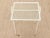 Vintage White Metal & Glass Tray Table For Sale - Image 10 of 10