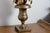 1960s 1960s Neoclassical Style Brass Palm Frond Tole Table Lamp - Pair For Sale - Image 5 of 15