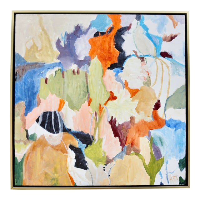 "You Had to Be There" Abstract Painting by Laurie MacMillan, Framed For Sale