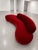 Red Vladimir Kagan for Directional (Attributed) Serpentine Cloud Sofa, Model 4891-J, 1980s For Sale - Image 8 of 14