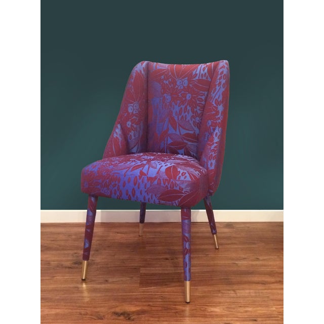 Figueroa Dining Chair in Damasks & Lampas Fabric from Insidherland For Sale - Image 12 of 15