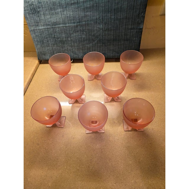 Late 20th Century Eight Neiman Marcus Italian Glasses For Sale - Image 4 of 13