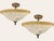 Murano glass light pendant set of 2 by zonca italy height 40 cm width 60 cm features 3 lights requires e27 light bulbs new...
