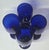 Glass Deepest Ocean Cobalt Goblets- Set of Four For Sale - Image 7 of 10