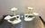 Mid-Century Modern White Ceramic Mid Century Candle Holders Set of Two For Sale - Image 3 of 3