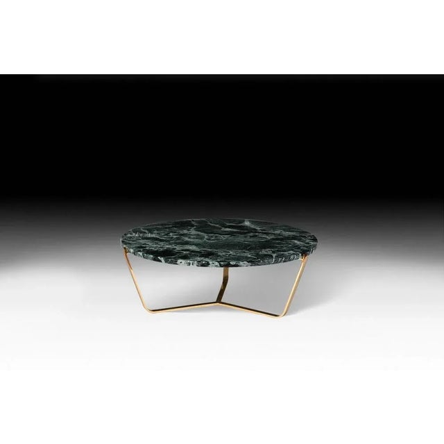 Italian Alps Green Marble Dolomiti Circular 31 Coffee Table from VGnewtrend For Sale - Image 6 of 6