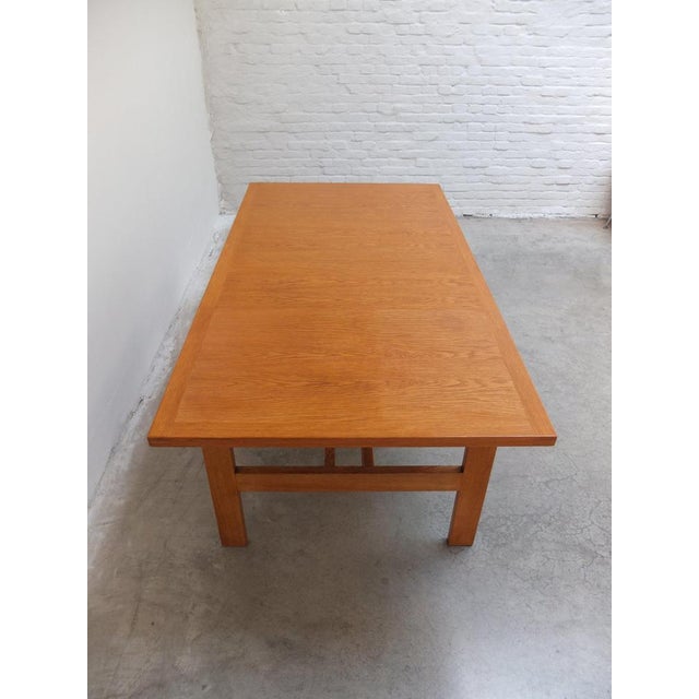 Extendable N-Line Dining Table in Oak by Gebroeders Neirinck, 1968 For Sale - Image 6 of 18