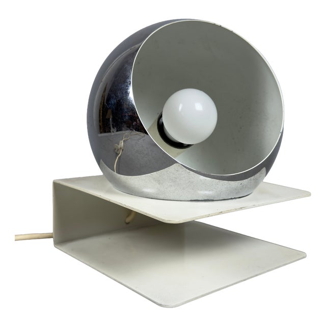 Orb Eye Metal Table Lamp by Goffredo Reggiani for Reggiani, 1970s For Sale