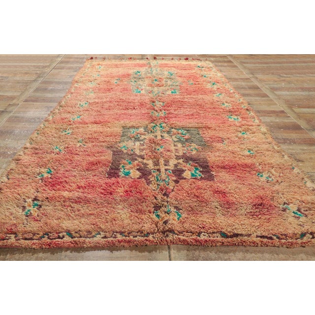 Textile Vintage Berber Moroccan Rug - 05'10 X 11'10 For Sale - Image 7 of 9