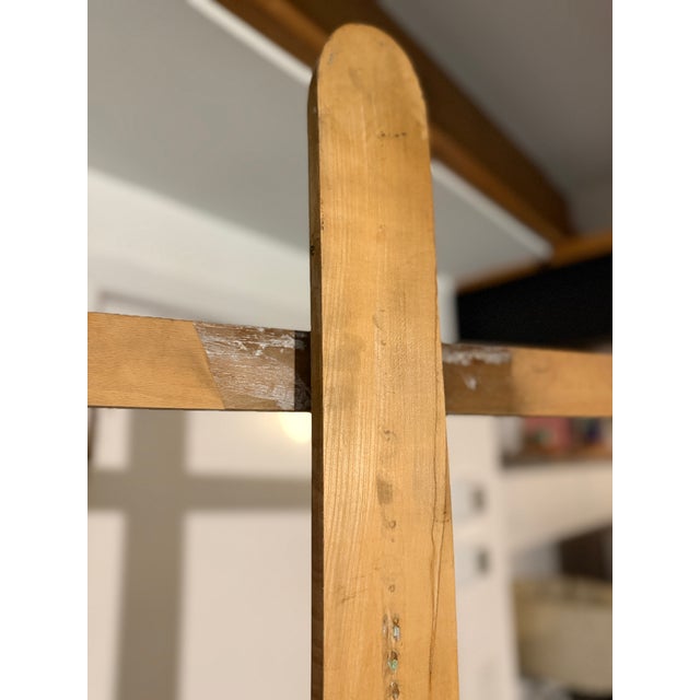 French Country Large Antique Artist's Easel Attributed to France, 18th Century For Sale - Image 3 of 18