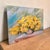 1980s 1980s Francis “Duke” Downs Palm Beach Yellow Chrysanthemum Floral Still Life Original Oil on Canvas, 30” For Sale - Image 5 of 9