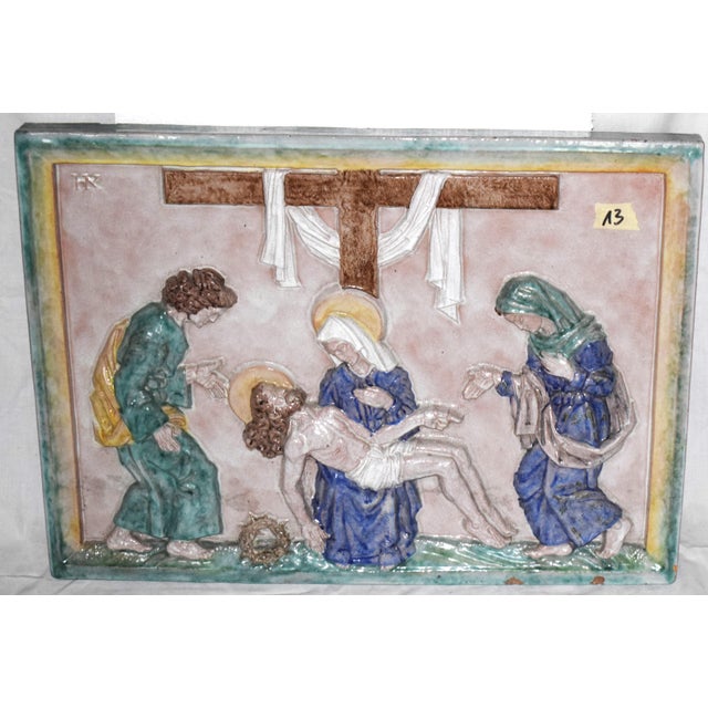 This monumental Stations of the Cross is a major work by the sculptor and ceramicist (of the Wiener Werkstätte) Hugo F....