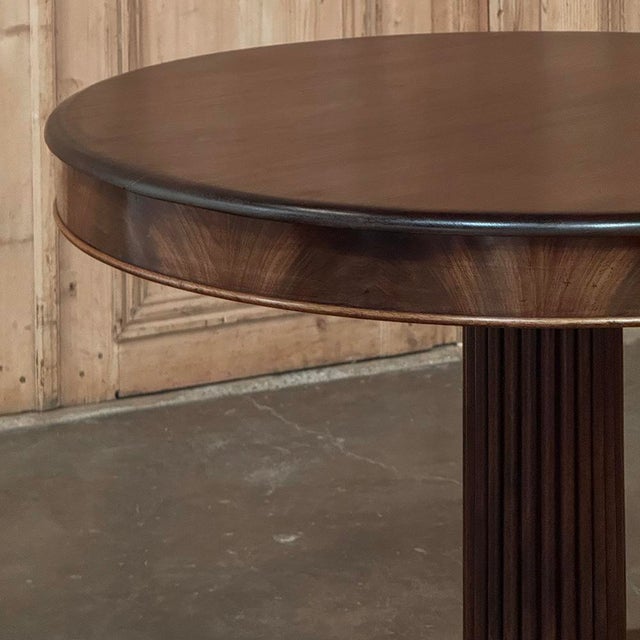 Auburn Antique French Charles X Period Mahogany Center Table For Sale - Image 8 of 17