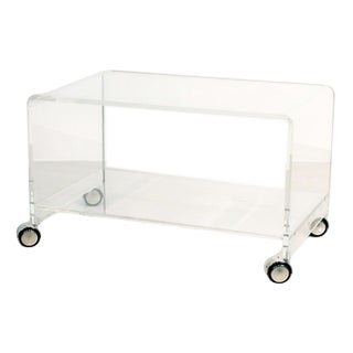 Trolley in Acrylic Glass For Sale