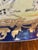 Vintage Chinoiserie Porcelain Equestrian Fox Hunt Scene Bowl in Cobalt Blue & Gilt For Sale - Image 11 of 12