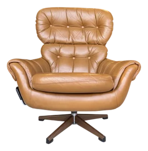 Mid-Century Scandinavian Slätte-Gungan Swivel Lounge Chair from Swedfurn