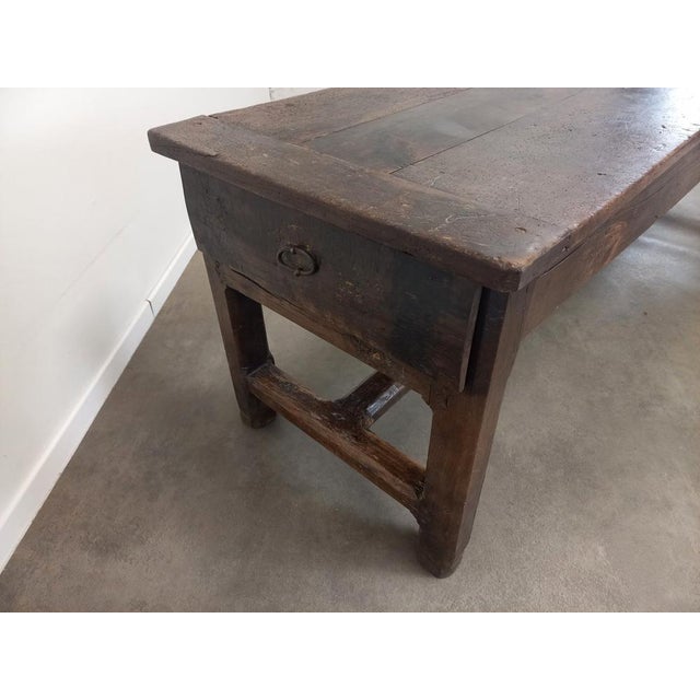 Antique Oak Farmhouse Table For Sale - Image 17 of 18