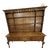 Mid-Century English Georgian Style Oak Welsh Dresser & Open Plate Rack For Sale