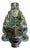 Vintage Mexican Folk Art Ceramic & Stone Embellished Sculptural Wall Mask For Sale