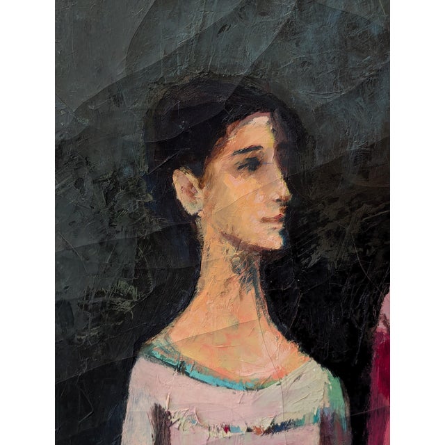 David Adickes "Two Boys with Blonde and Guitar" Modern Abstract Cubist Figurative Portrait, 1980s For Sale - Image 9 of 11