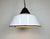 Industrial White Enamel and Cast Iron Pendant Light, 1960s For Sale - Image 14 of 17
