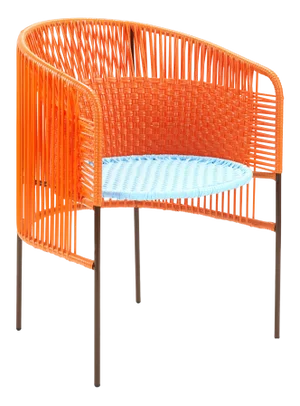 Orange Mint Caribe Dining Chair by Sebastian Herkner
