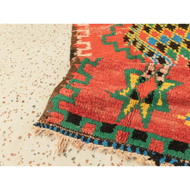 Textile Vintage Boujad Berber Rug For Sale - Image 7 of 9