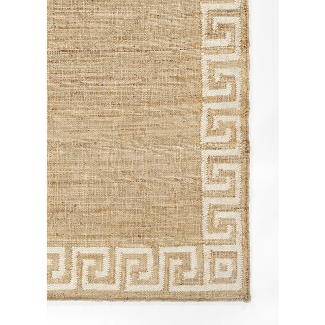 2020s Erin Gates by Momeni Orchard Ivory Greek Key Hand Woven Rug 4'X6' For Sale - Image 5 of 12