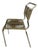 Vintage Chrome and Khaki Green Scoubidou Spaghetti Chair, 1960s For Sale