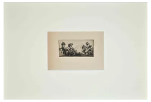 Anselmo Bucci, Soldier at the Front, Original Etching, 1910s