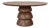 Matthew Izzo Home Callum 60" Round Three Tiered Base Oak Dining Table For Sale