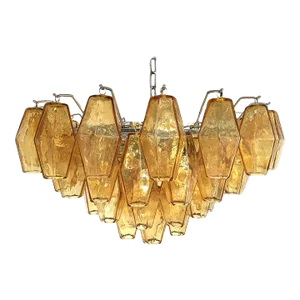 Italian Style Murano Glass Sputnik Chandelier Poliedro