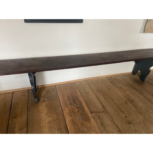 Antique Bench in Oak, 1890s For Sale - Image 9 of 13