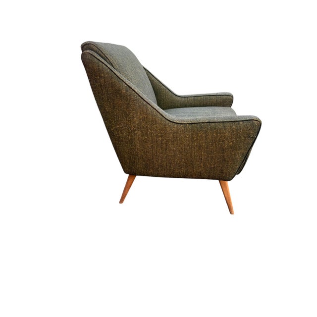 Wood Mid 20th Century Haywood Wakefield Lounge Chair For Sale - Image 7 of 18