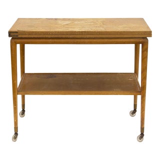 Flip Top Serving Cart by t.h. Robsjohn-Gibbings for Widdicomb For Sale