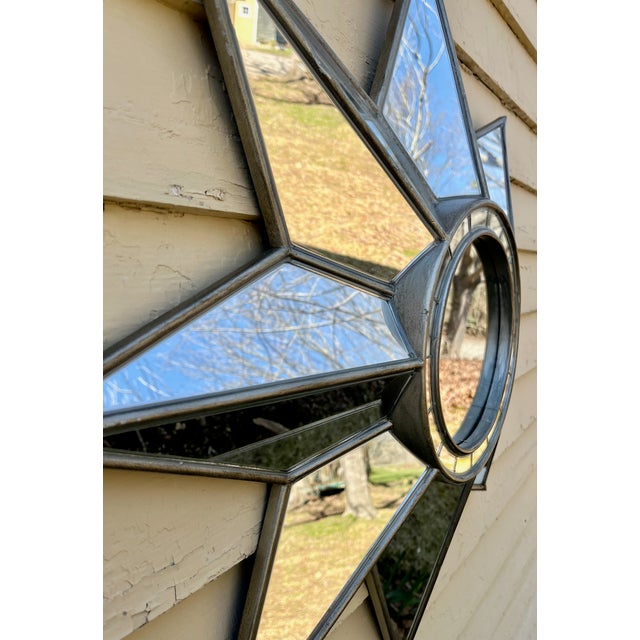 Contemporary Beveled Star MIrror Eight Point Architectural Star Vintage Pier One For Sale - Image 3 of 6