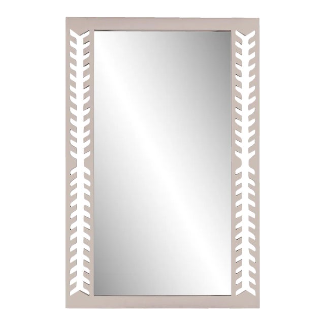 Fleur Home Audubon Spruce Rectangle Mirror in Elephant's Breath, 36x48 For Sale