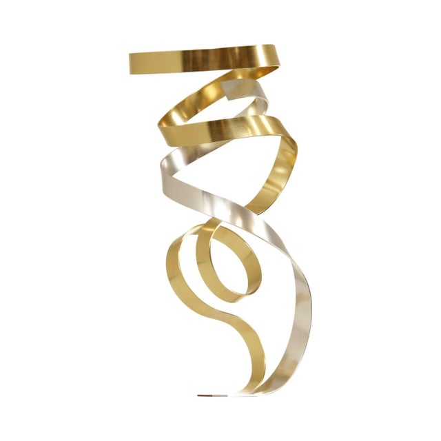 Postmodern 1980s Aluminum Ribbon Sculpture by Dan Murphy For Sale - Image 13 of 13