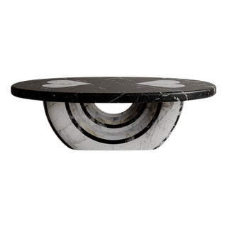 Black and White Marble Heart Aïmi Coffee Table by Esther Knopfler For Sale
