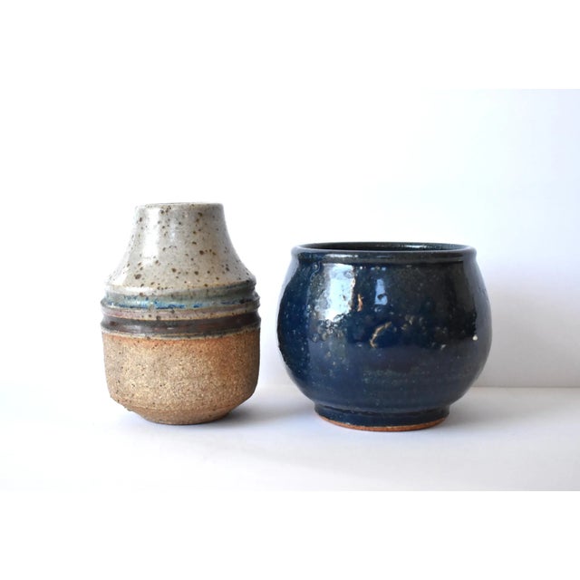 Early 21st Century Collection of Art Pottery Vessels - Set of 5 For Sale - Image 5 of 11