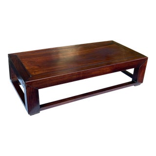 Antique Chinese Hardwood Foot Stool or Very Low Table For Sale