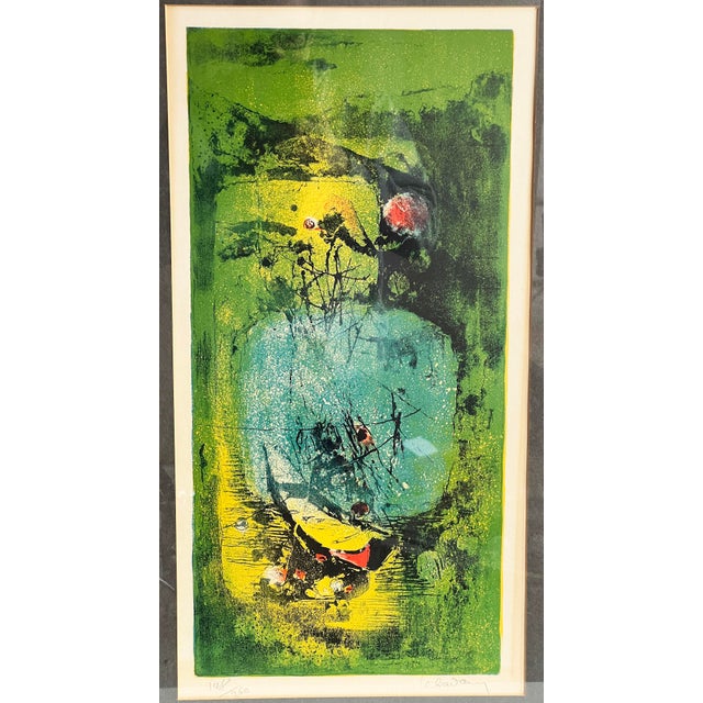 This striking limited-edition lithograph, "Grand Paysage," by renowned Vietnamese-French artist Hoi Lebadang, is an...