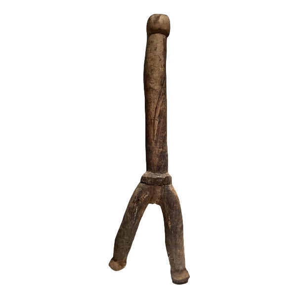 Burkina Faso Bangala Statue in Hardwood For Sale